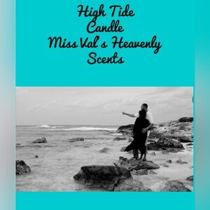 High Tide 8oz candle Miss.Val’s Heavenly Scents Hand Poured